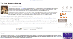 Desktop Screenshot of deaflibrary.org