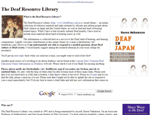 Tablet Screenshot of deaflibrary.org